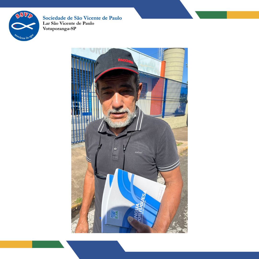 Comemoramos o início de um novo ciclo para o Sr.Jorge 👴🏼 _Voltar a estudar_ Este foi o pedido do idoso. Estamos extremamente felizes em poder contribuir nesta caminhada tão importante e significativa. Boa sorte e bons estudos Sr.Jorge, e que o senhor seja um exemplo para aqueles que compartilham do mesmo desejo! 📚📖