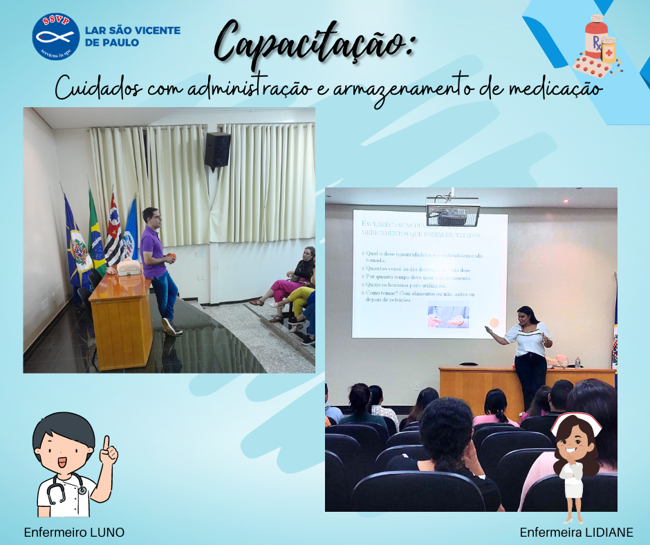 Capacitação: Cuidados com administração e armazenamento de medicação 